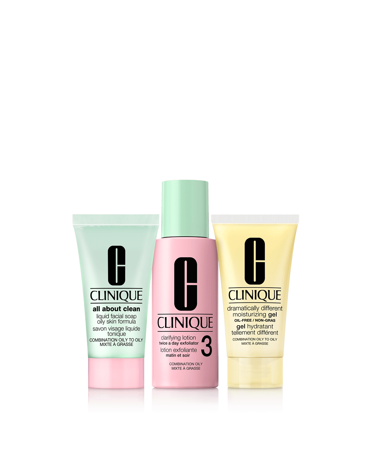 Healthy Skin Routine: Mini 3-Step Kit For Combination Oily Skin 