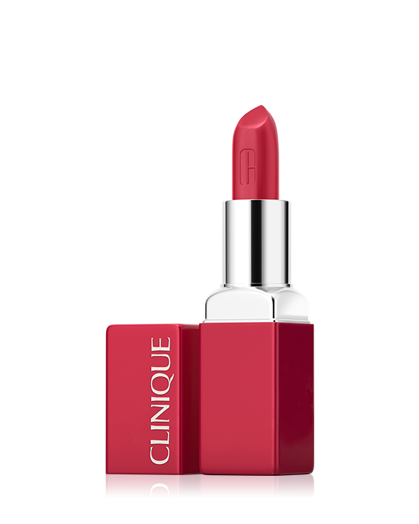 Clinique Pop™ Reds, Το μόνο κόκκινο κραγιόν που θα χρειαστείτε ποτέ, ταιριάζει στην απόχρωση και στον τόνο της επιδερμίδας σας.