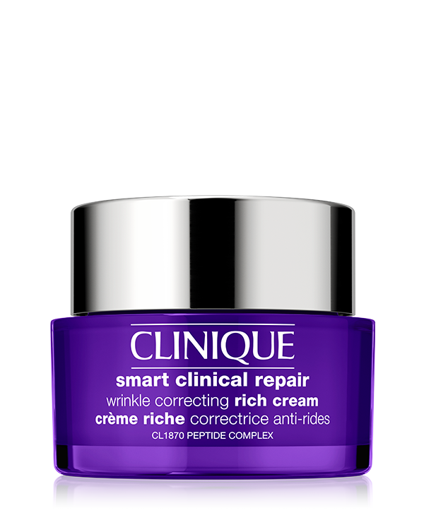 Clinique Smart Clinical Repair™ Wrinkle Correcting Rich Cream, Η κρέμα αντιμετώπισης των ρυτίδων βοηθά στην ενδυνάμωση και θρέψη για πιο λεία και νεανική όψη επιδερμίδας.