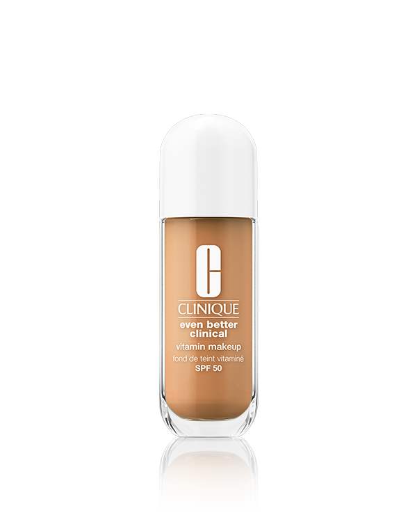 Even Better Clinical™ Vitamin Makeup SPF 50, Ανάλαφρο foundation με SPF 50 και σύνθεση πλούσια σε βιταμίνες για πιο φωτεινή επιδερμίδα με υγιή όψη. Δερματολογικά ελεγμένο.Κατάλληλο και για ευαίσθητες επιδερμίδες. Δοκιμασμένο να μην προκαλεί αλλεργία. 100% χωρίς άρωμα.