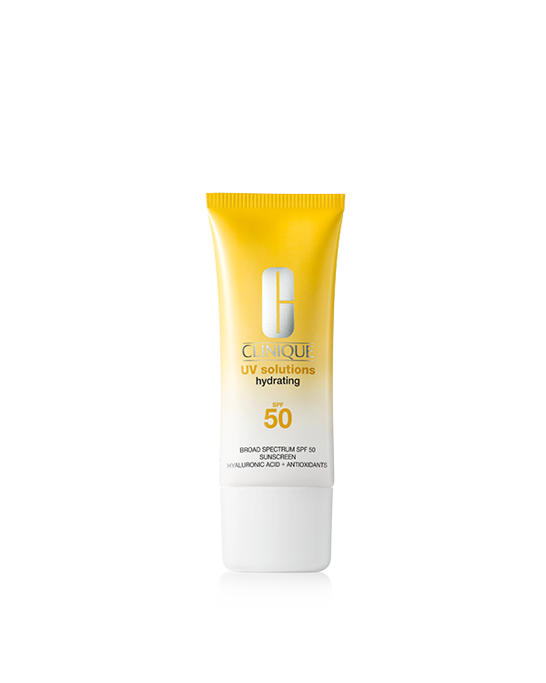 UV Solutions Hydrating Sunscreen SPF 50, Ανάλαφρο ενυδατικό αντηλιακό προϊόν για καθημερινή χρήση ενισχυμένο με συστατικά περιποίησης επιδερμίδας, παρέχει άμεση ενυδάτωση που διαρκεί.