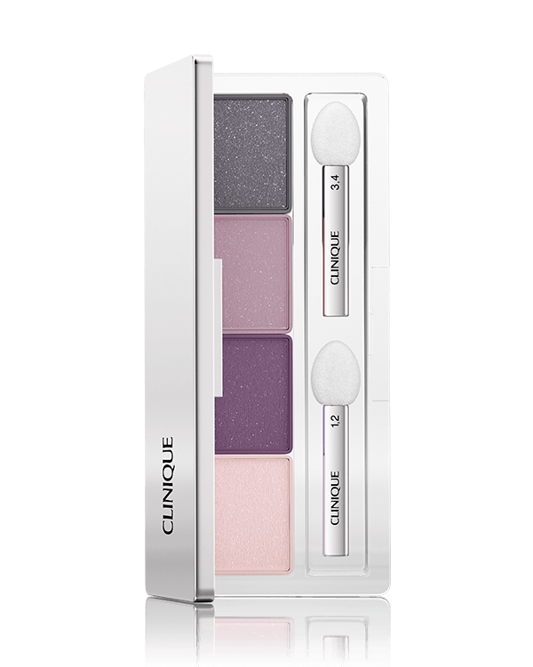 All About Shadow Quad, Δημιουργήστε διάφορα look, από φυσικά έως εντυπωσιακά. Πλούσιες, μεγάλης διάρκειας. Δύο απλικατέρ με σφουγγαράκι.